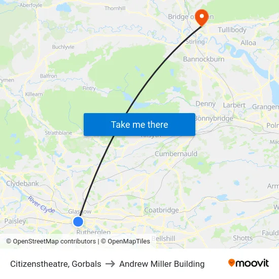 Citizenstheatre, Gorbals to Andrew Miller Building map