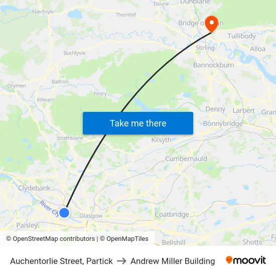 Auchentorlie Street, Partick to Andrew Miller Building map