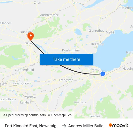 Fort Kinnaird East, Newcraighall to Andrew Miller Building map