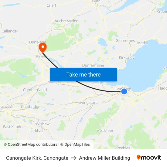 Canongate Kirk, Canongate to Andrew Miller Building map