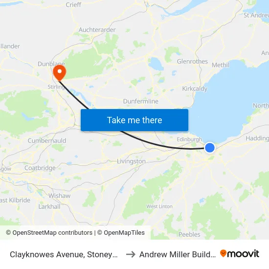 Clayknowes Avenue, Stoneybank to Andrew Miller Building map
