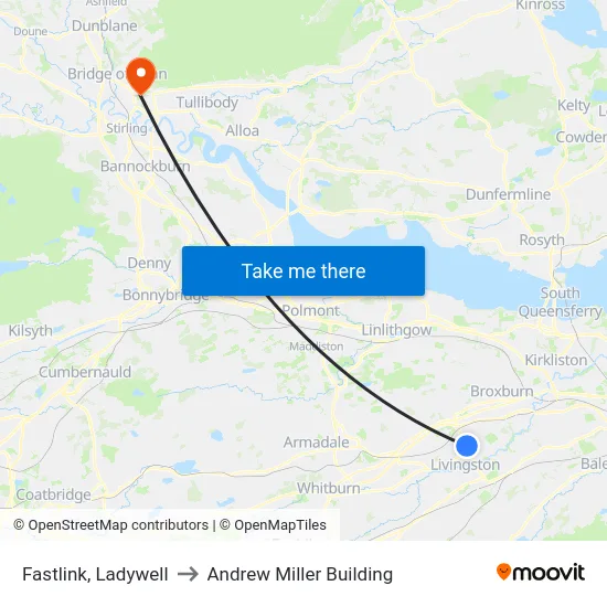 Fastlink, Ladywell to Andrew Miller Building map