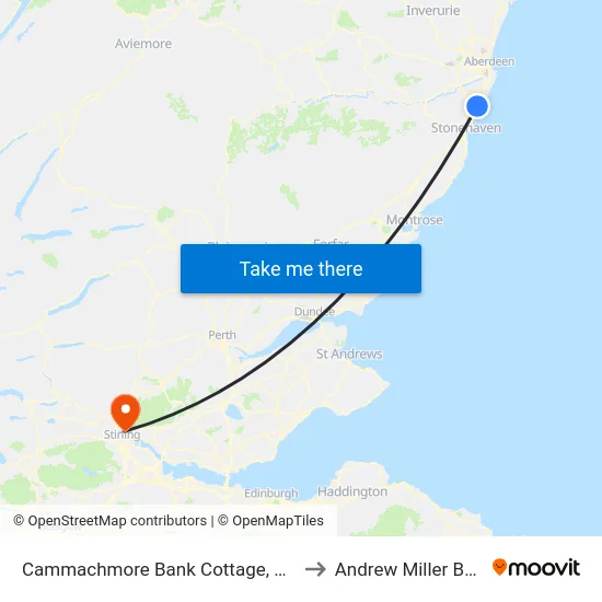 Cammachmore Bank Cottage, Newtonhill to Andrew Miller Building map