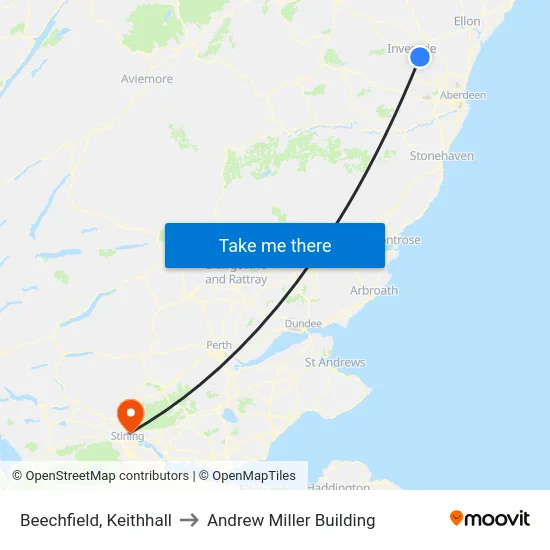 Beechfield, Keithhall to Andrew Miller Building map