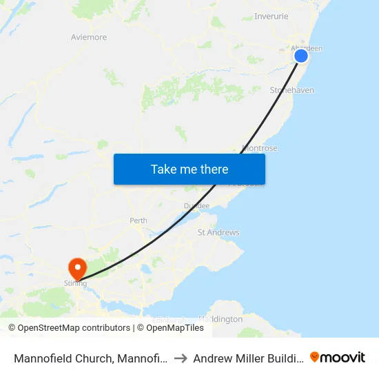 Mannofield Church, Mannofield to Andrew Miller Building map