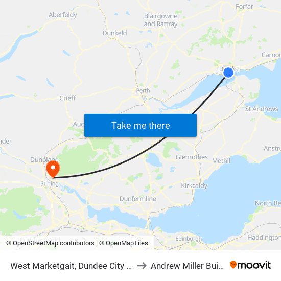 West Marketgait, Dundee City Centre to Andrew Miller Building map