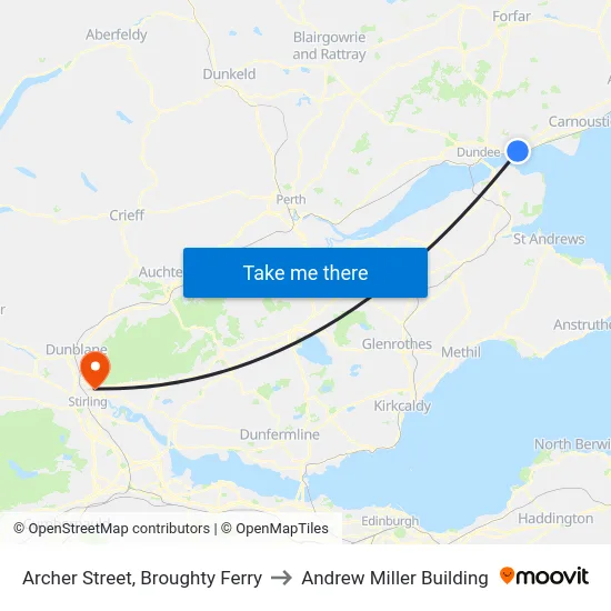 Archer Street, Broughty Ferry to Andrew Miller Building map