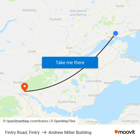 Fintry Road, Fintry to Andrew Miller Building map