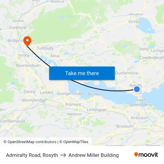 Admiralty Road, Rosyth to Andrew Miller Building map