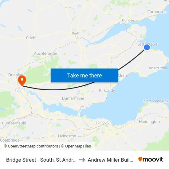 Bridge Street - South, St Andrews to Andrew Miller Building map