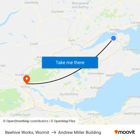 Beehive Works, Wormit to Andrew Miller Building map