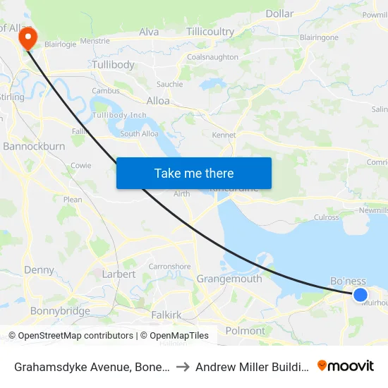 Grahamsdyke Avenue, Boness to Andrew Miller Building map
