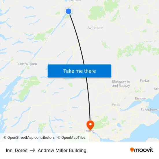 Inn, Dores to Andrew Miller Building map