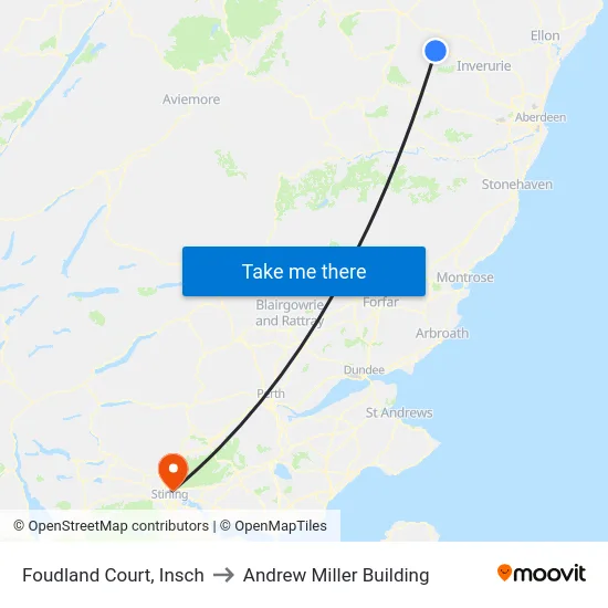 Foudland Court, Insch to Andrew Miller Building map