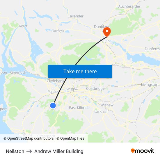 Neilston to Andrew Miller Building map
