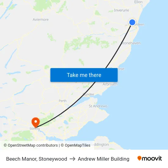 Beech Manor, Stoneywood to Andrew Miller Building map