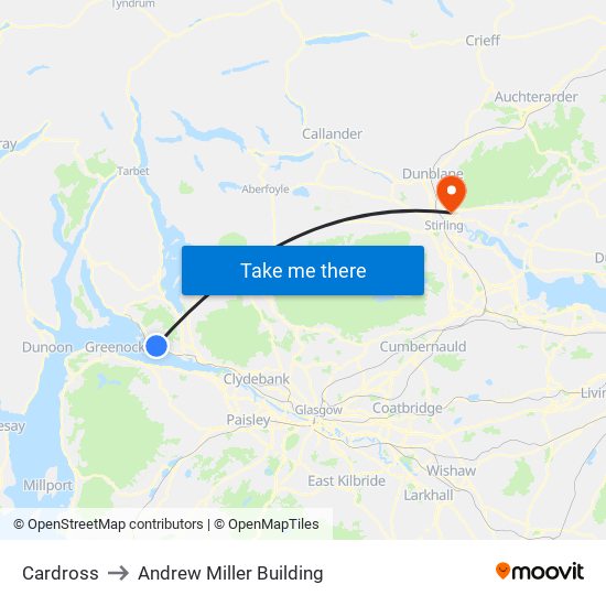 Cardross to Andrew Miller Building map