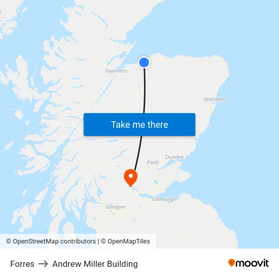 Forres to Andrew Miller Building map