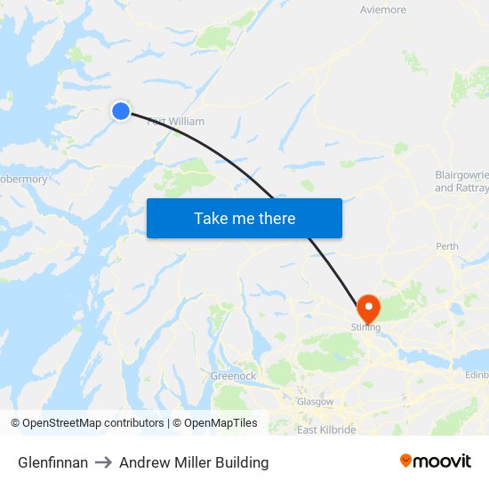 Glenfinnan to Andrew Miller Building map