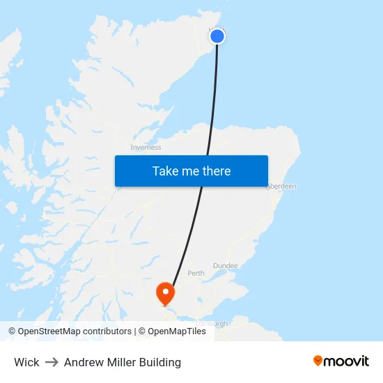 Wick to Andrew Miller Building map