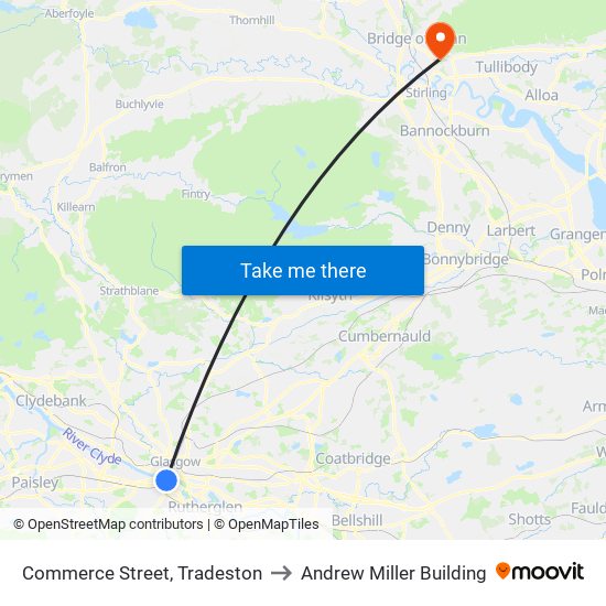 Commerce Street, Tradeston to Andrew Miller Building map