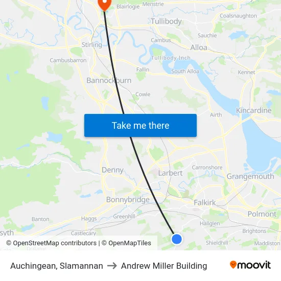 Auchingean, Slamannan to Andrew Miller Building map