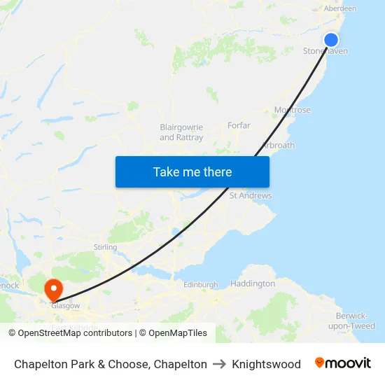 Chapelton Park & Choose, Chapelton to Knightswood map