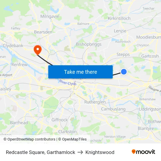 Redcastle Square, Garthamlock to Knightswood map