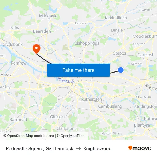 Redcastle Square, Garthamlock to Knightswood map