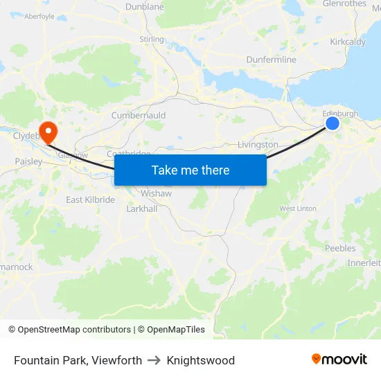 Fountain Park, Viewforth to Knightswood map
