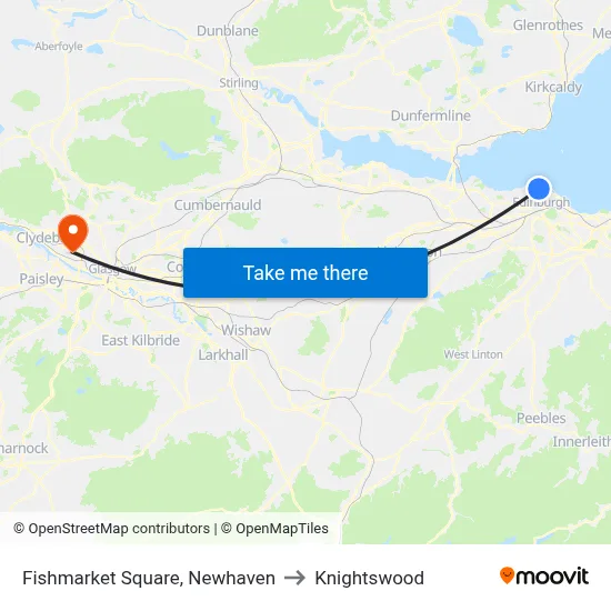 Fishmarket Square, Newhaven to Knightswood map