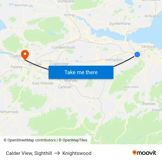 Calder View, Sighthill to Knightswood map