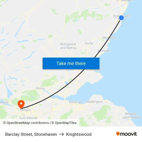 Barclay Street, Stonehaven to Knightswood map