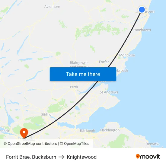 Forrit Brae, Bucksburn to Knightswood map