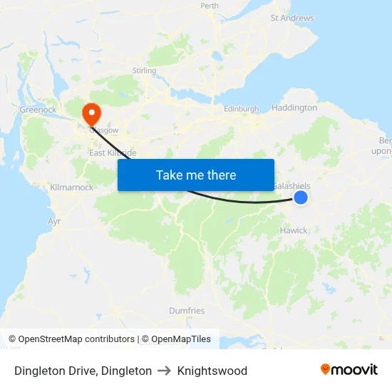 Dingleton Drive, Dingleton to Knightswood map
