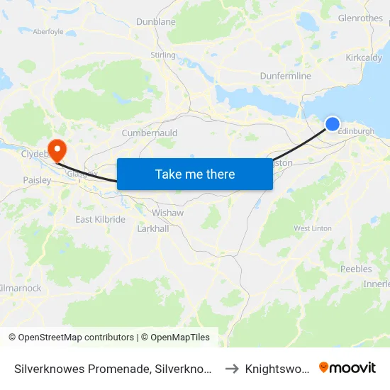 Silverknowes Promenade, Silverknowes to Knightswood map