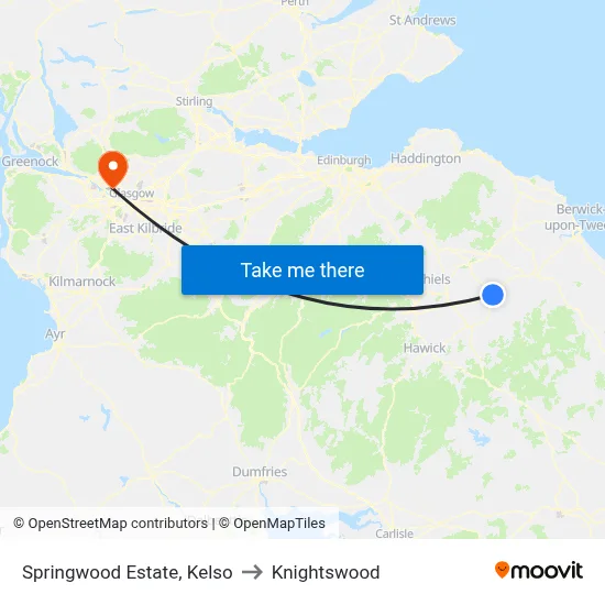 Springwood Estate, Kelso to Knightswood map