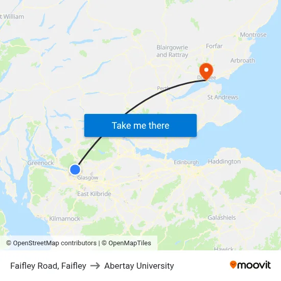 Faifley Road, Faifley to Abertay University map