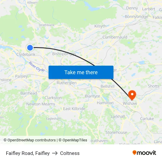 Faifley Road, Faifley to Coltness map