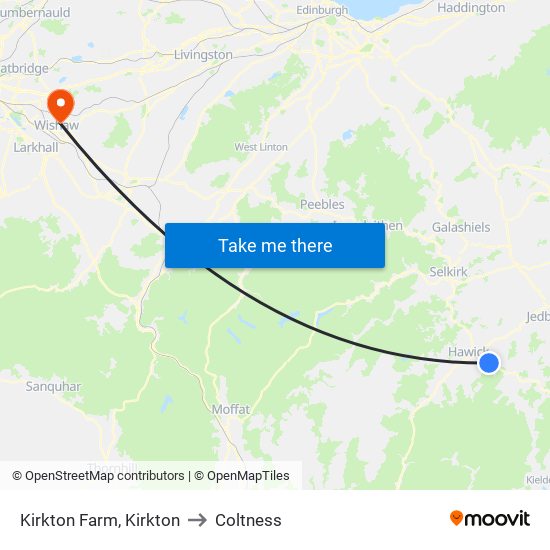 Kirkton Farm, Kirkton to Coltness map