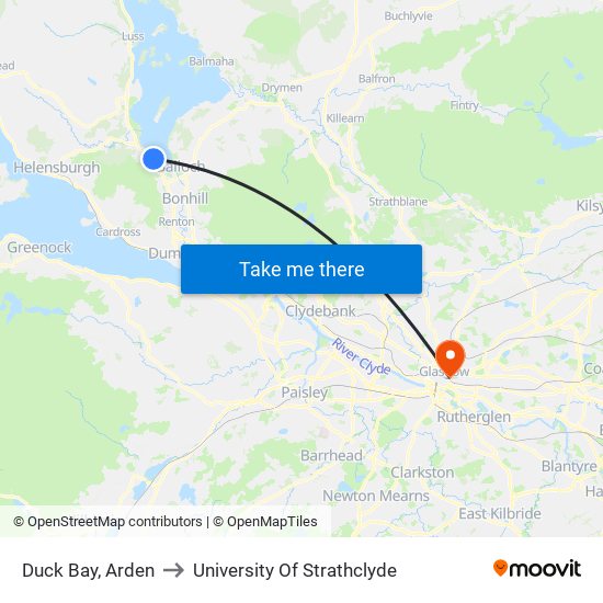 Duck Bay, Arden to University Of Strathclyde map
