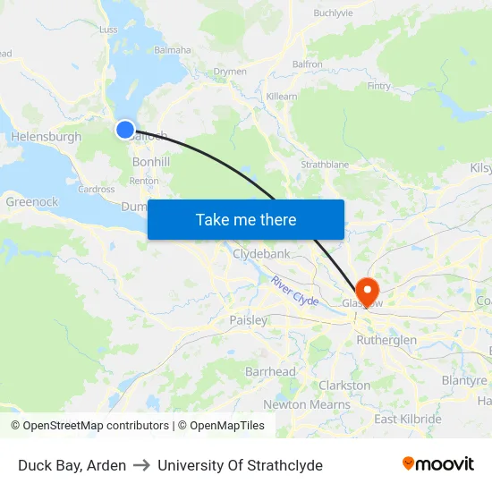 Duck Bay, Arden to University Of Strathclyde map