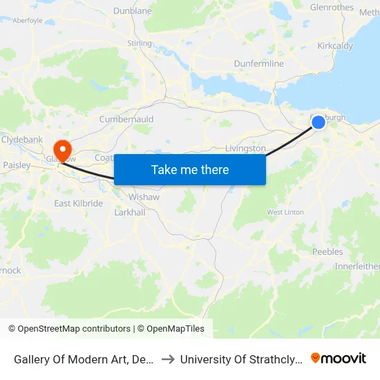 Gallery Of Modern Art, Dean to University Of Strathclyde map
