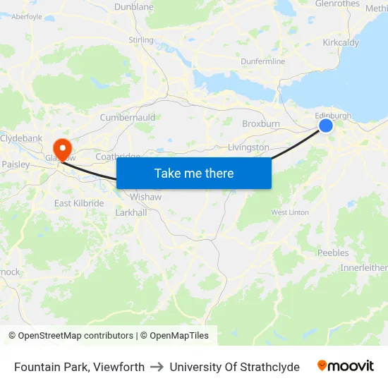 Fountain Park, Viewforth to University Of Strathclyde map