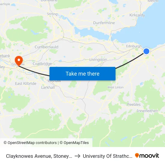 Clayknowes Avenue, Stoneybank to University Of Strathclyde map