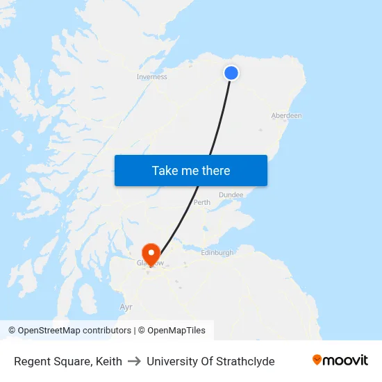 Regent Square, Keith to University Of Strathclyde map