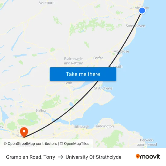 Grampian Road, Torry to University Of Strathclyde map