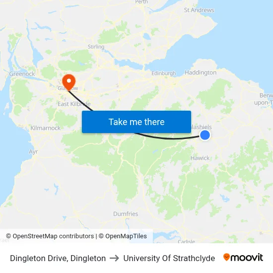 Dingleton Drive, Dingleton to University Of Strathclyde map