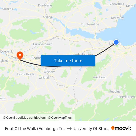 Foot Of the Walk (Edinburgh Trams), Leith to University Of Strathclyde map