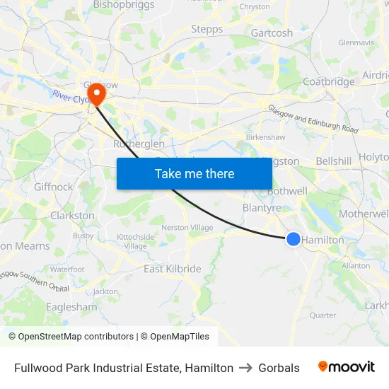 Fullwood Park Industrial Estate, Hamilton to Gorbals map